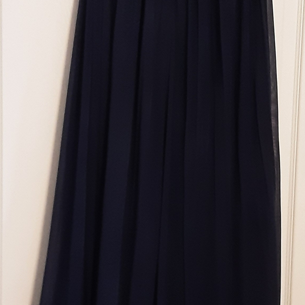 Dave Bridal Navy Strapless Wedding Dress